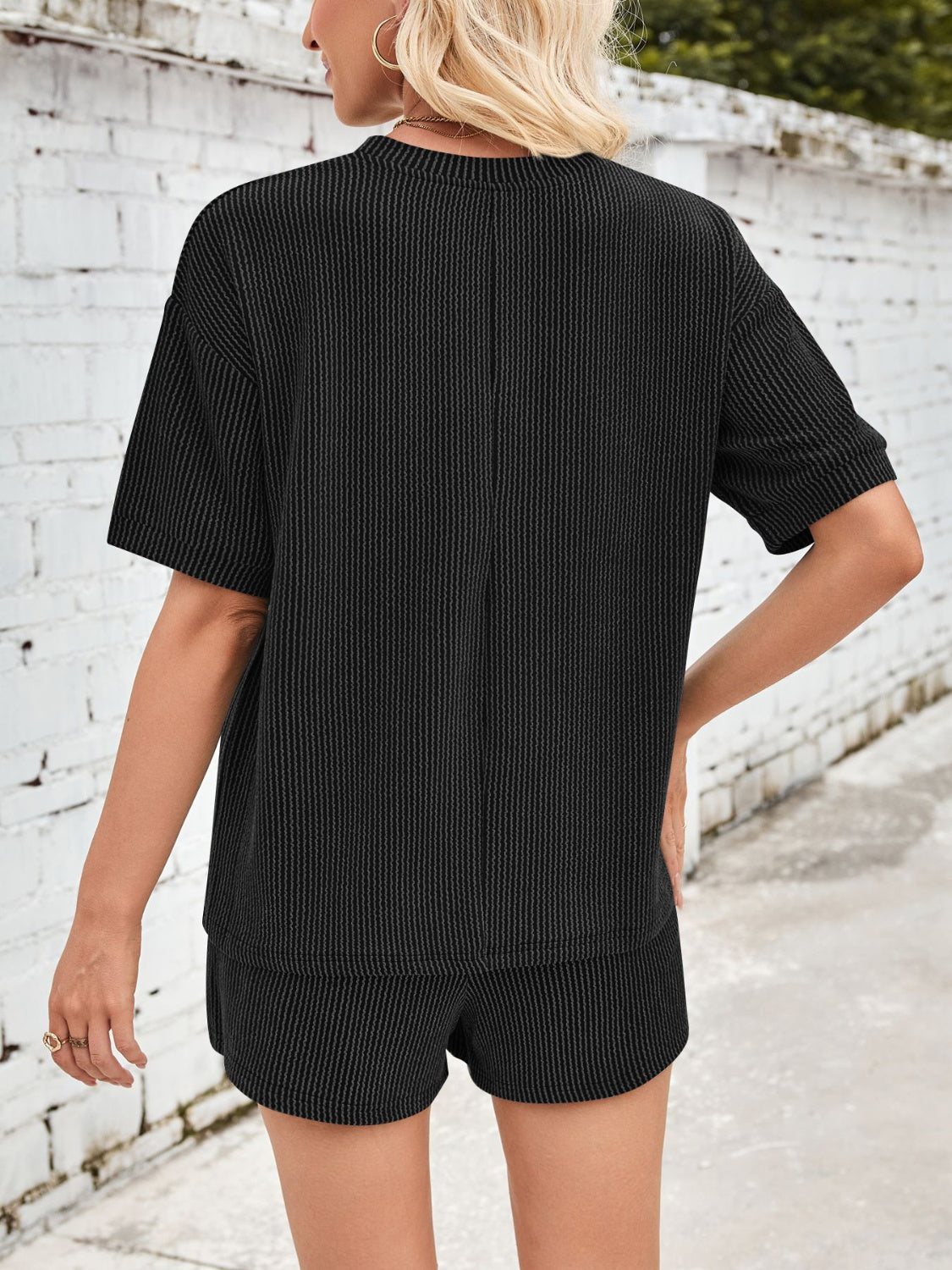 Ava™ | Comfortable ribbed fabric loungewear set