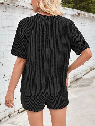 Ava™ | Comfortable ribbed fabric loungewear set