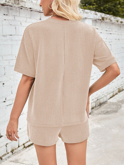 Ava™ | Comfortable ribbed fabric loungewear set