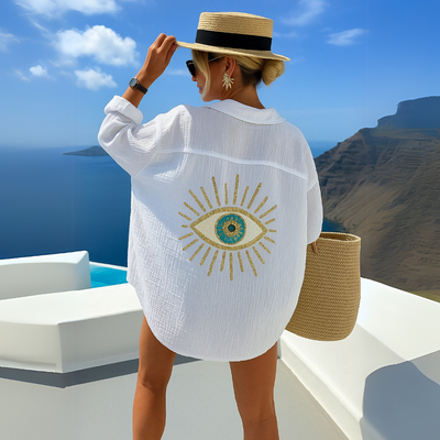 Alonika – Embroidered Oversized Shirt