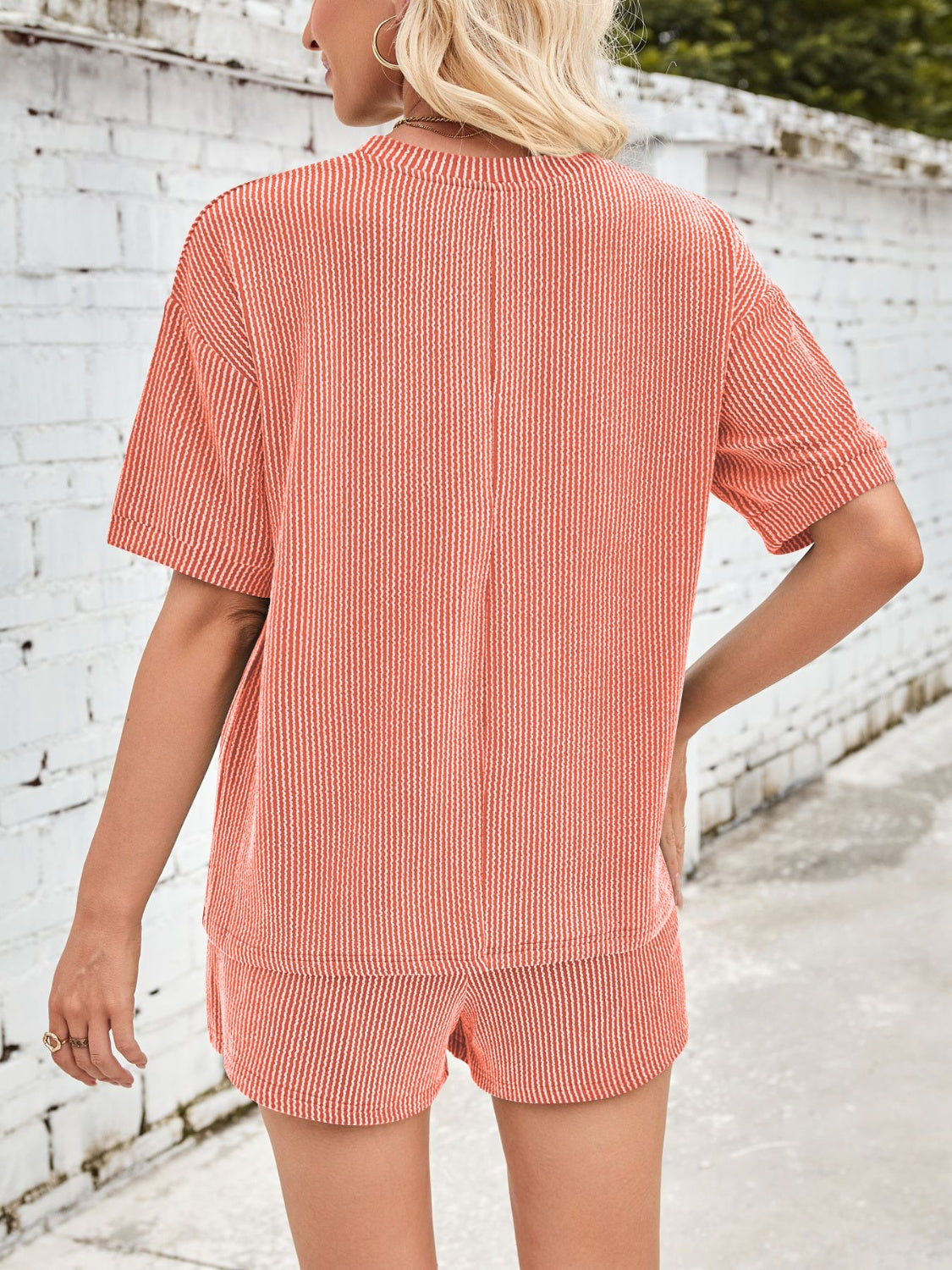 Ava™ | Comfortable ribbed fabric loungewear set