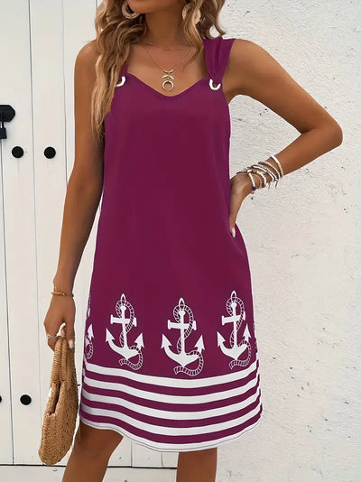 Faith – Nautical Ring Strap Dress