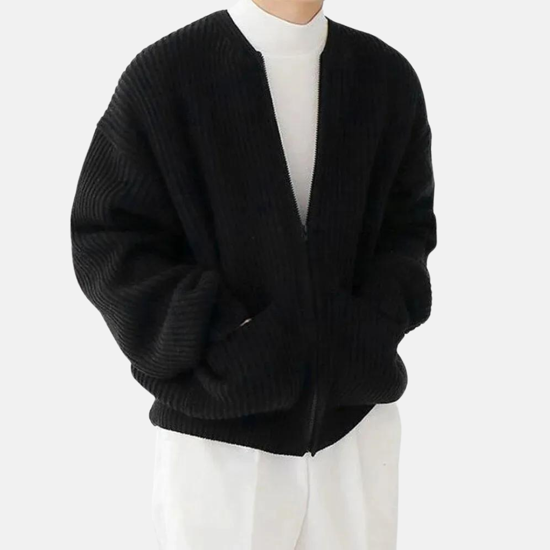 Rey – Ribbed Zip-Up Jacket