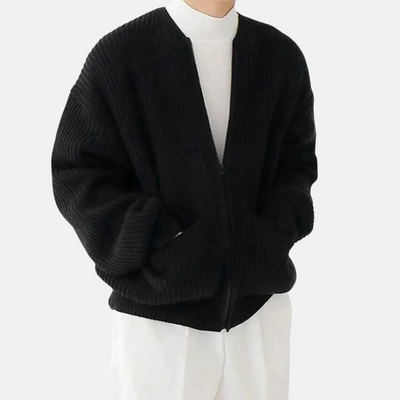 Rey – Ribbed Zip-Up Jacket