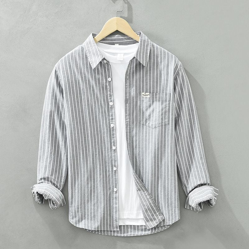 Michael – Striped Button-Up Shirt