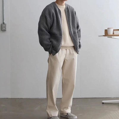 Rey – Ribbed Zip-Up Jacket