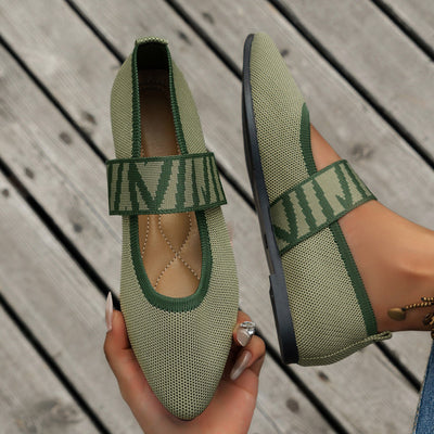 Ezinne – Patterned Strap Ballet Flats