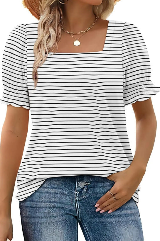 Eira – Square Neck Puff Sleeve Top