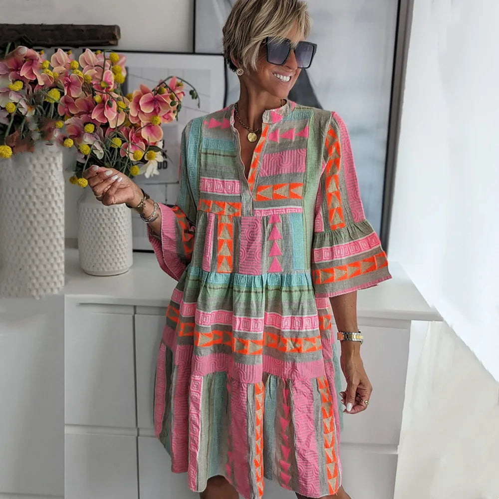 Julia – Tiered Swing Dress