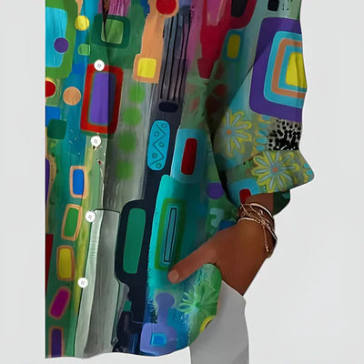 Maja™ | Blouse with colourful design