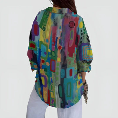 Maja™ | Blouse with colourful design