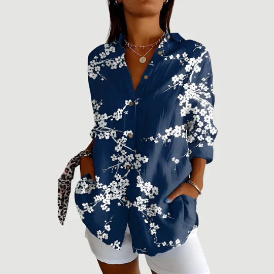 Maja™ | Blouse with colourful design