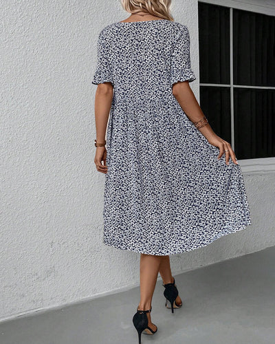Gabriella - Elegant Floral Midi Dress for Women
