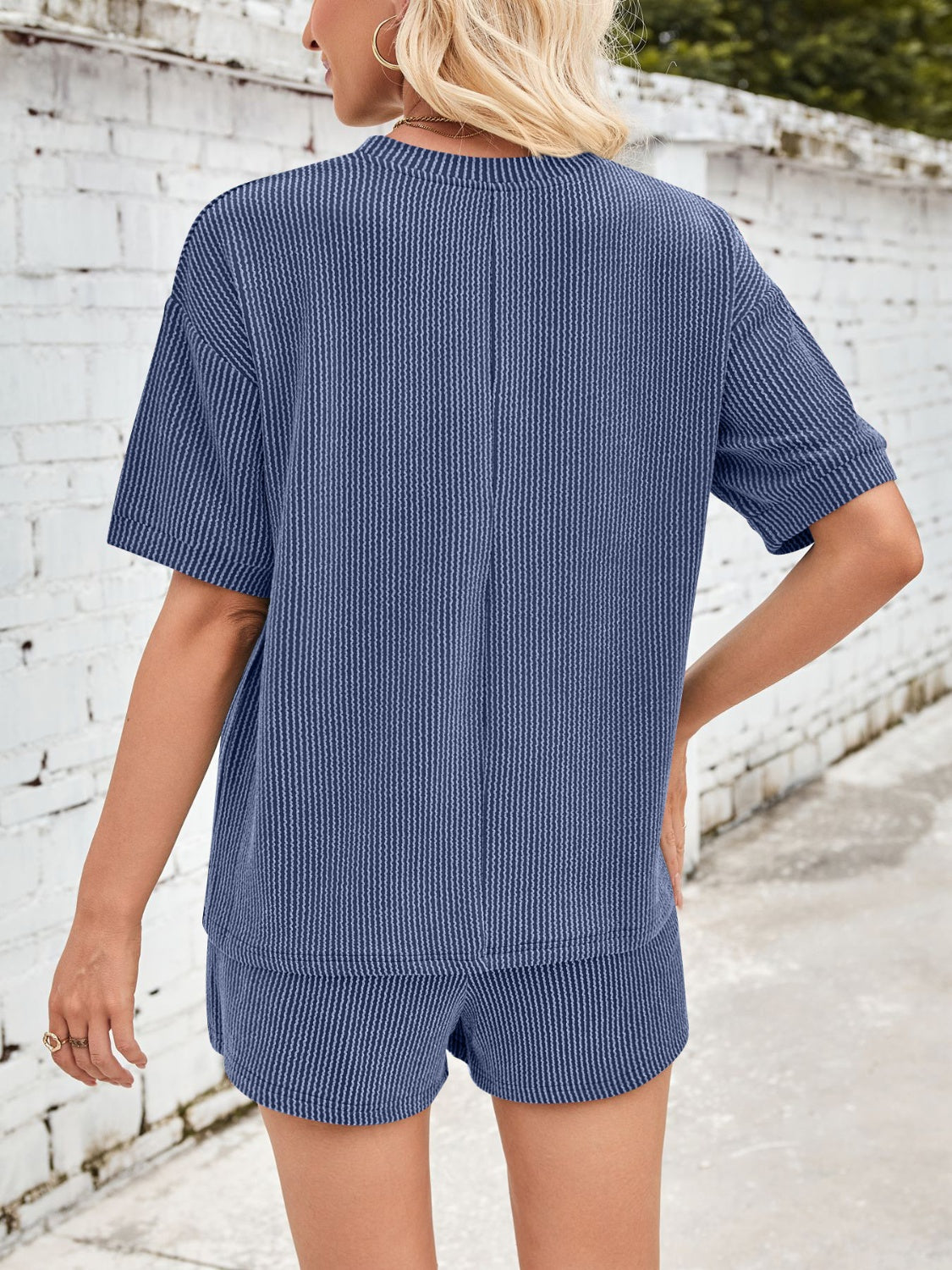 Ava™ | Comfortable ribbed fabric loungewear set