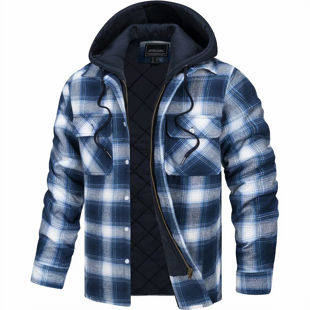 Jackson - Checkered Zip-Up Jacket