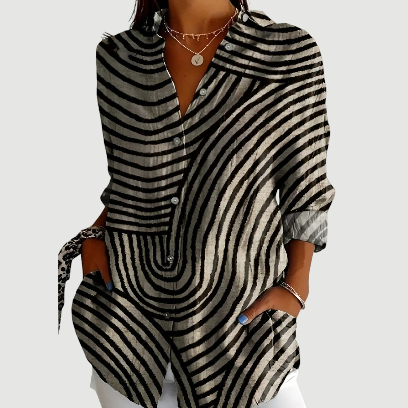 Maja™ | Blouse with colourful design