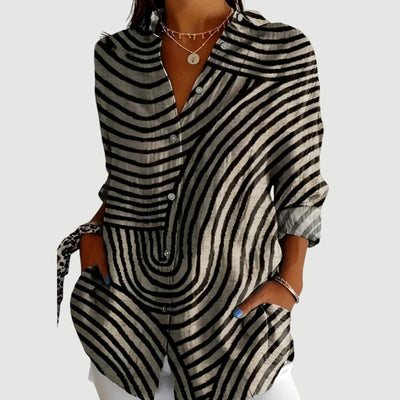 Maja™ | Blouse with colourful design